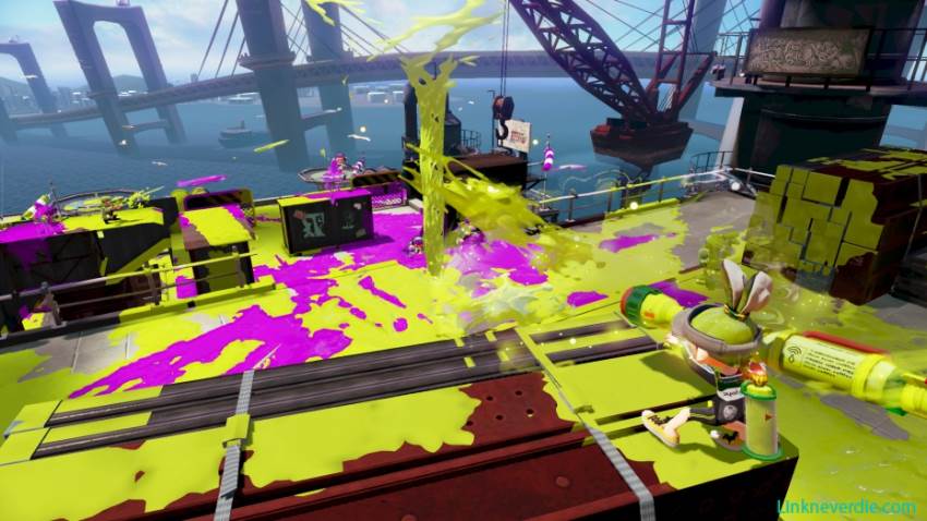 Hình ảnh trong game Splatoon (screenshot) Hình ảnh trong game Splatoon (screenshot)