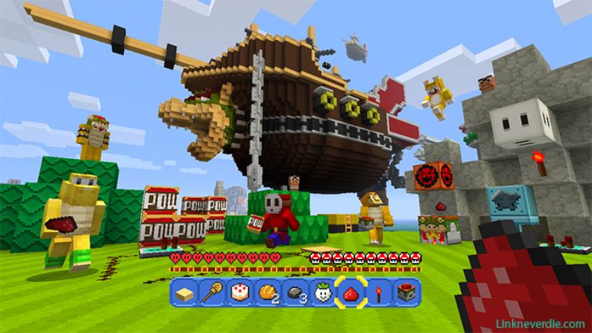 Hình ảnh trong game Minecraft: Super Mario Edition (screenshot) Hình ảnh trong game Minecraft: Super Mario Edition (screenshot)