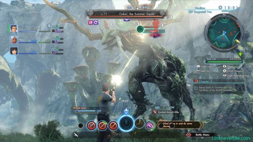 Hình ảnh trong game Xenoblade Chronicles X (screenshot) Hình ảnh trong game Xenoblade Chronicles X (screenshot)