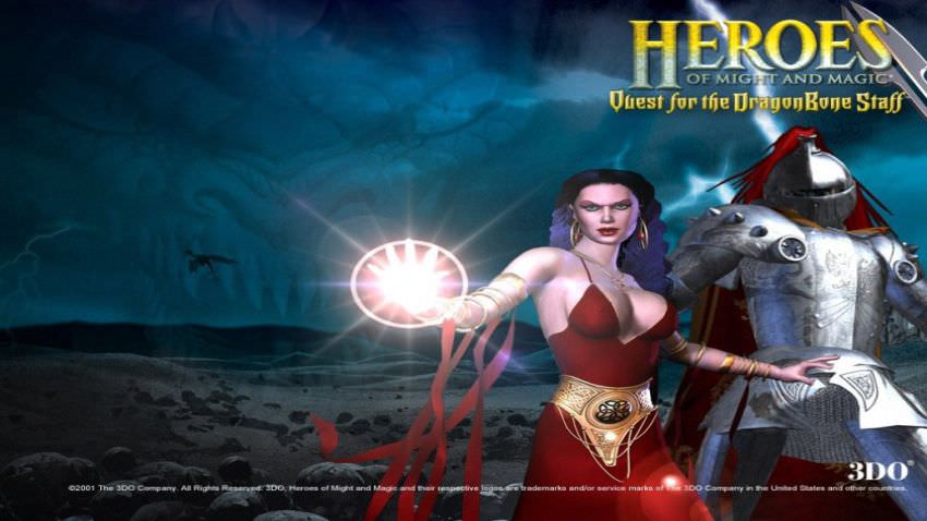 Heroes of Might and Magic: Quest for the DragonBone Staff cover Heroes of Might and Magic: Quest for the DragonBone Staff cover