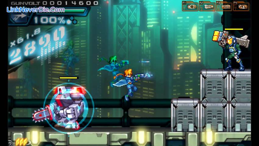 Hình ảnh trong game Azure Striker Gunvolt (screenshot) Hình ảnh trong game Azure Striker Gunvolt (screenshot)