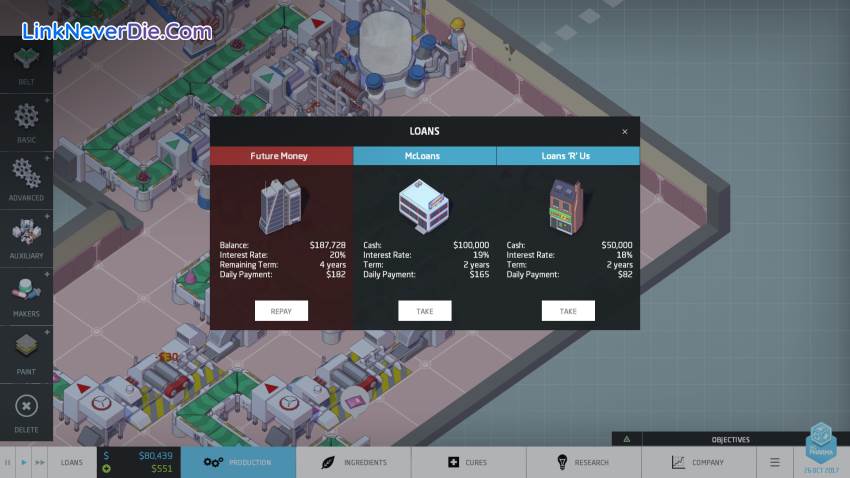 Hình ảnh trong game Big Pharma (screenshot) Hình ảnh trong game Big Pharma (screenshot)