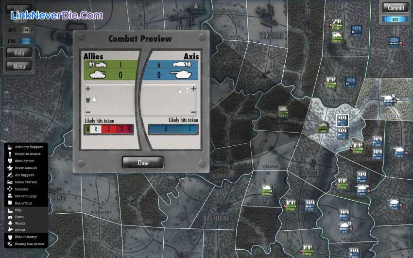 Hình ảnh trong game Battle of the Bulge (screenshot) Hình ảnh trong game Battle of the Bulge (screenshot)