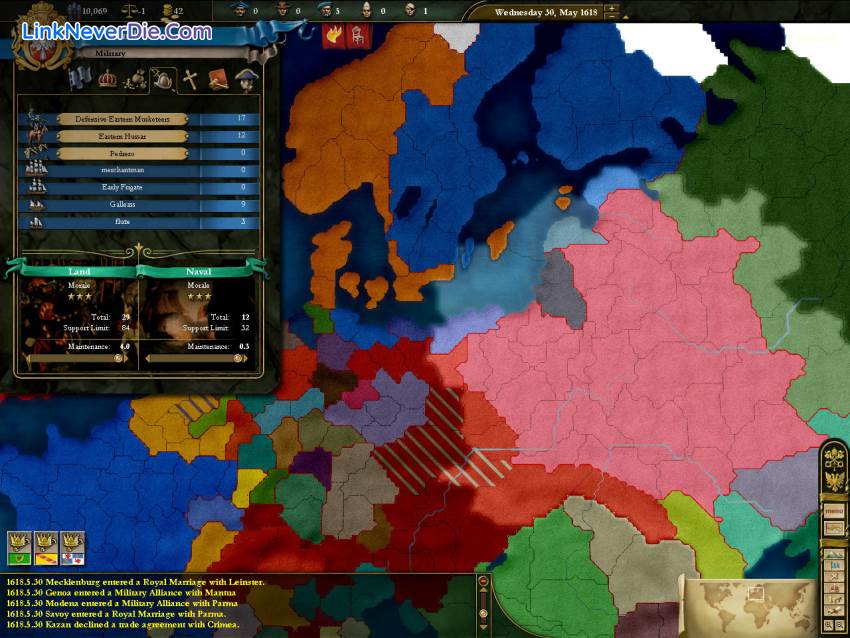 Hình ảnh trong game Europa Universalis 3 (screenshot) Hình ảnh trong game Europa Universalis 3 (screenshot)