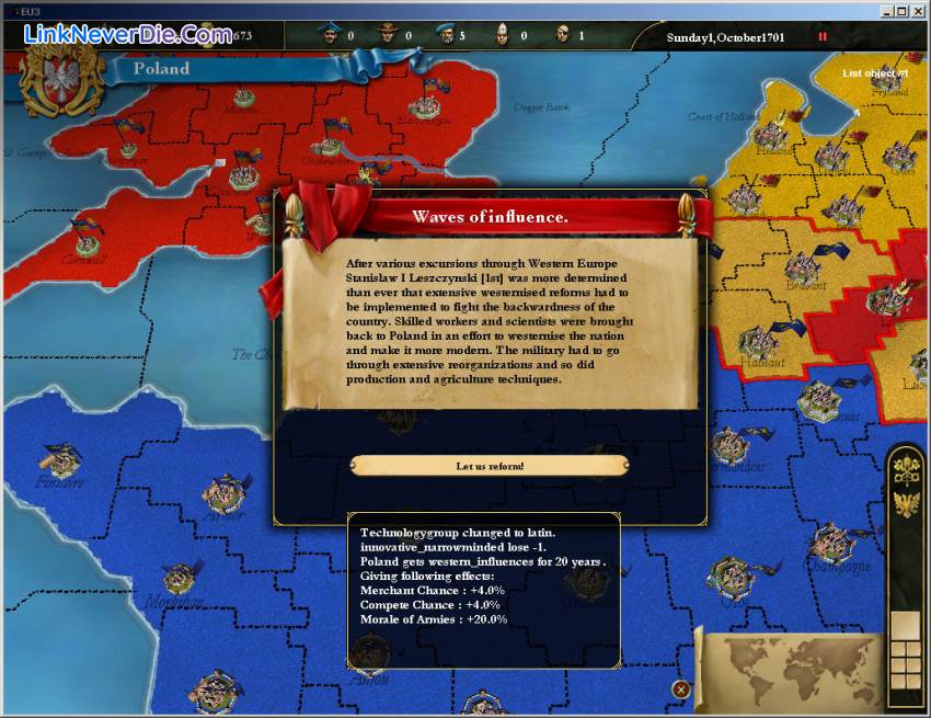 Hình ảnh trong game Europa Universalis 3 (screenshot) Hình ảnh trong game Europa Universalis 3 (screenshot)