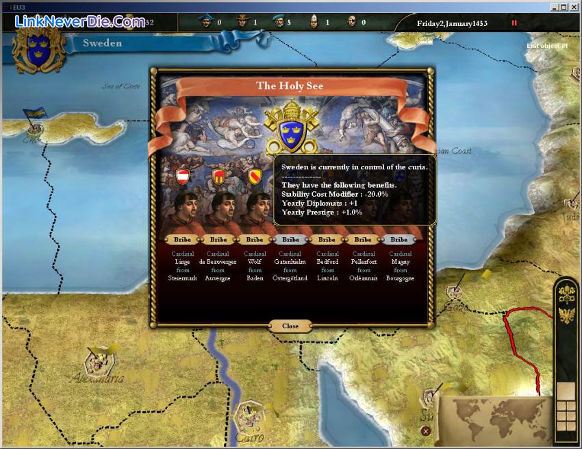 Hình ảnh trong game Europa Universalis 3 (screenshot) Hình ảnh trong game Europa Universalis 3 (screenshot)