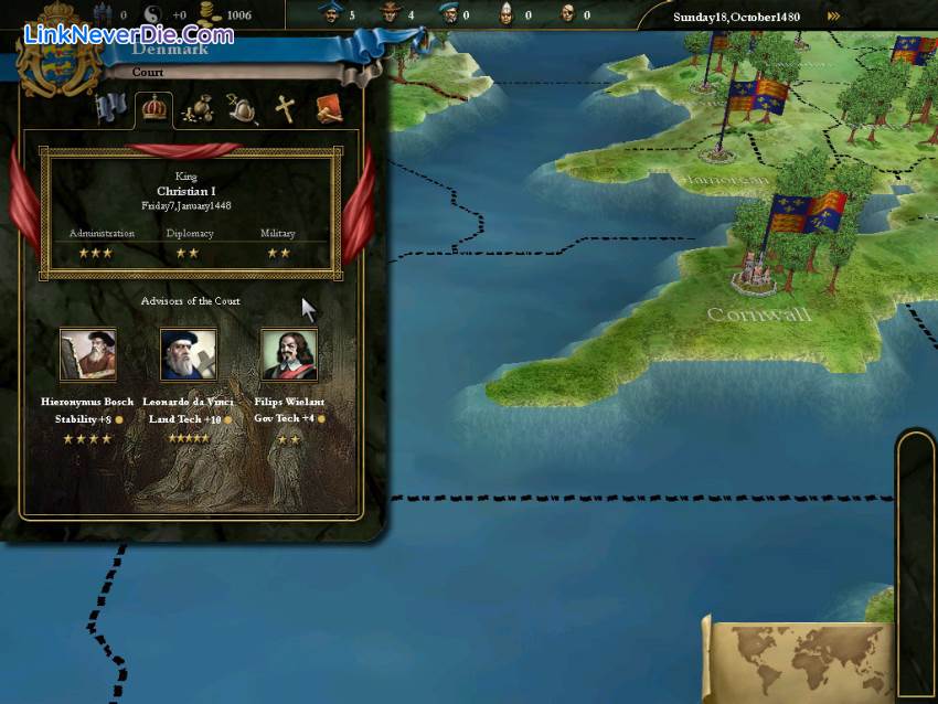 Hình ảnh trong game Europa Universalis 3 (screenshot) Hình ảnh trong game Europa Universalis 3 (screenshot)