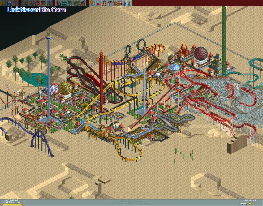 Hình ảnh trong game RollerCoaster Tycoon (screenshot) Hình ảnh trong game RollerCoaster Tycoon (screenshot)