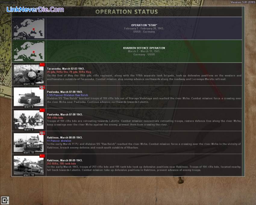 Hình ảnh trong game Achtung Panzer Kharkov 1943 (screenshot) Hình ảnh trong game Achtung Panzer Kharkov 1943 (screenshot)