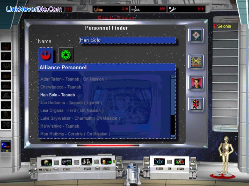 Hình ảnh trong game Star Wars Rebellion (screenshot) Hình ảnh trong game Star Wars Rebellion (screenshot)