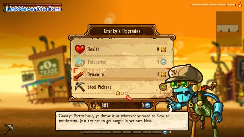 Hình ảnh trong game SteamWorld Dig (screenshot) Hình ảnh trong game SteamWorld Dig (screenshot)