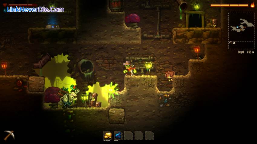 Hình ảnh trong game SteamWorld Dig (screenshot) Hình ảnh trong game SteamWorld Dig (screenshot)