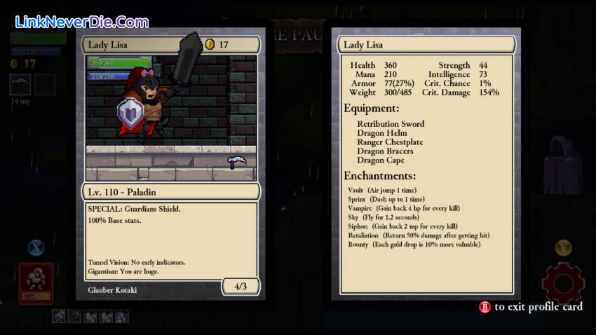 Hình ảnh trong game Rogue Legacy (screenshot) Hình ảnh trong game Rogue Legacy (screenshot)