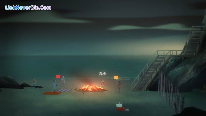 Hình ảnh trong game Oxenfree (screenshot) Hình ảnh trong game Oxenfree (screenshot)