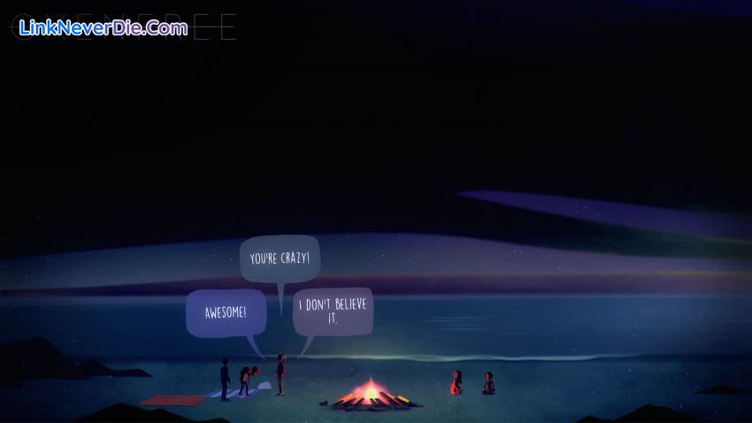 Hình ảnh trong game Oxenfree (screenshot) Hình ảnh trong game Oxenfree (screenshot)