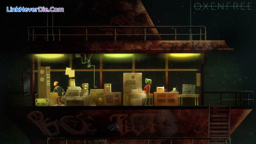 Hình ảnh trong game Oxenfree (screenshot) Hình ảnh trong game Oxenfree (screenshot)