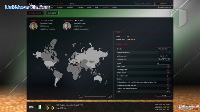 Hình ảnh trong game Pro Basketball Manager 2016 (screenshot) Hình ảnh trong game Pro Basketball Manager 2016 (screenshot)