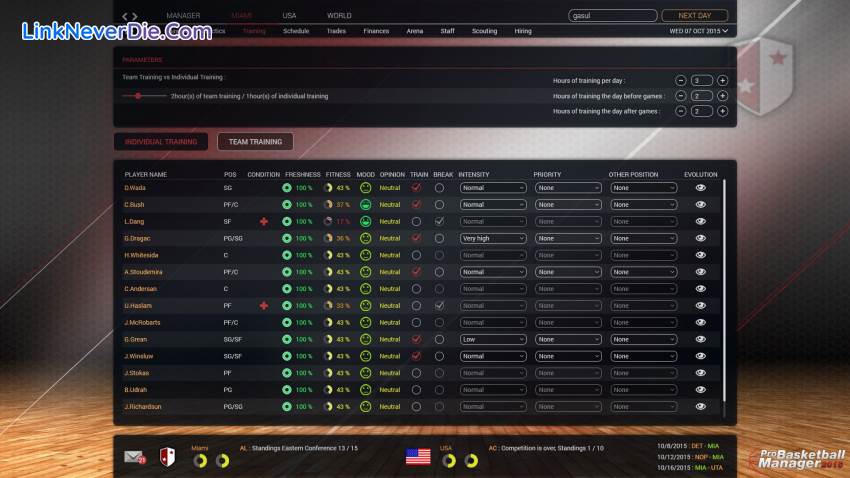 Hình ảnh trong game Pro Basketball Manager 2016 (screenshot) Hình ảnh trong game Pro Basketball Manager 2016 (screenshot)