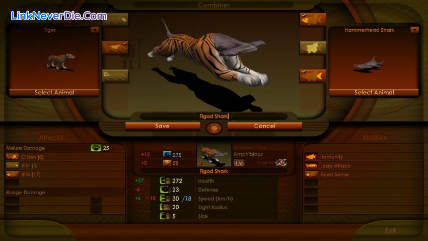 Hình ảnh trong game Impossible Creatures (screenshot) Hình ảnh trong game Impossible Creatures (screenshot)
