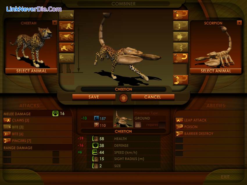 Hình ảnh trong game Impossible Creatures (screenshot) Hình ảnh trong game Impossible Creatures (screenshot)