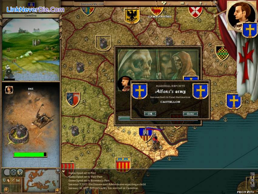 Hình ảnh trong game Crusader Kings (screenshot) Hình ảnh trong game Crusader Kings (screenshot)