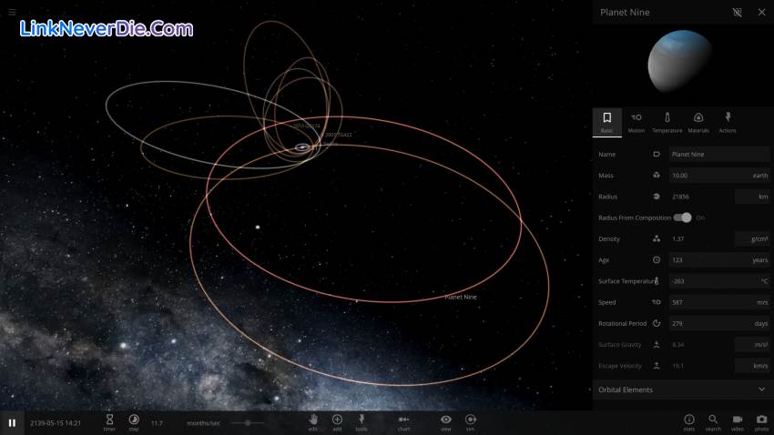 Hình ảnh trong game Universe Sandbox (screenshot) Hình ảnh trong game Universe Sandbox (screenshot)