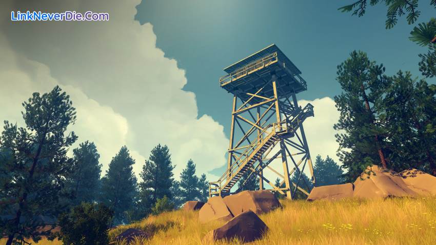 Hình ảnh trong game Firewatch (screenshot) Hình ảnh trong game Firewatch (screenshot)