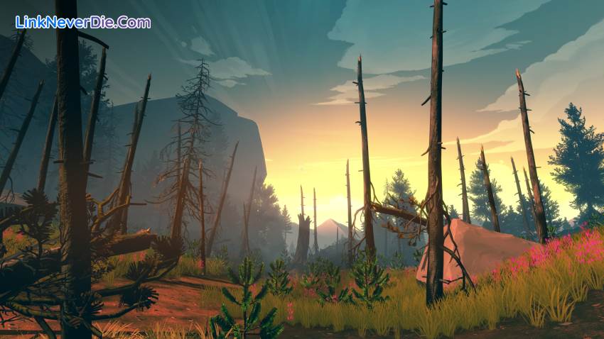Hình ảnh trong game Firewatch (screenshot) Hình ảnh trong game Firewatch (screenshot)
