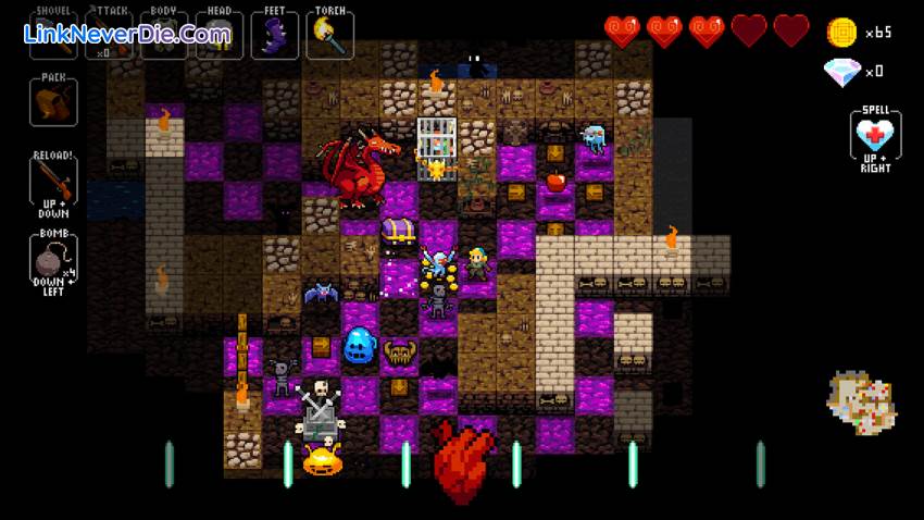 Hình ảnh trong game Crypt of the NecroDancer (screenshot) Hình ảnh trong game Crypt of the NecroDancer (screenshot)