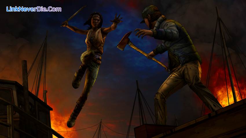 Hình ảnh trong game The Walking Dead: Michonne (screenshot) Hình ảnh trong game The Walking Dead: Michonne (screenshot)