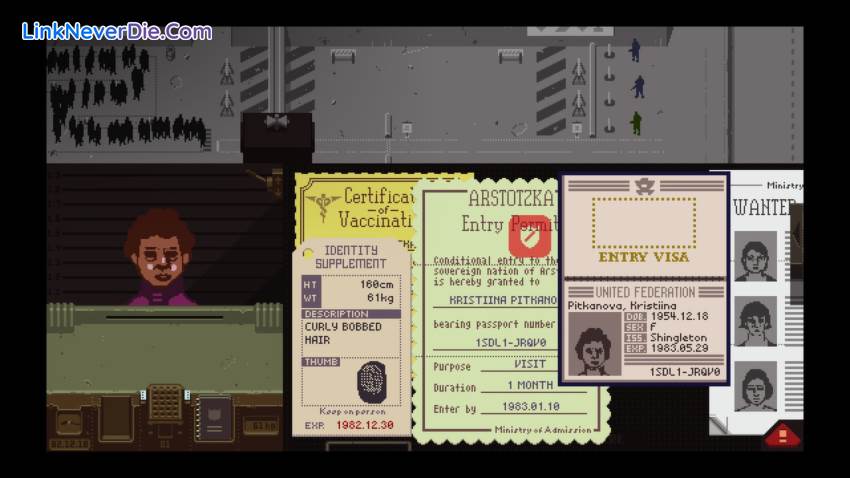 Hình ảnh trong game Papers, Please (screenshot) Hình ảnh trong game Papers, Please (screenshot)