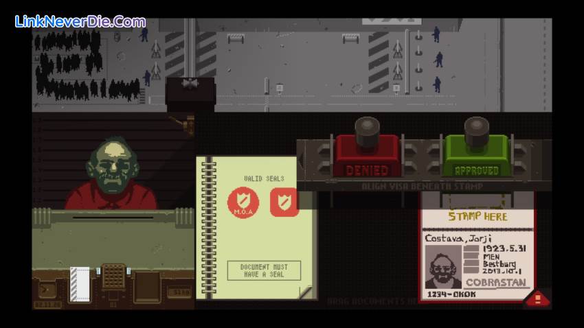 Hình ảnh trong game Papers, Please (screenshot) Hình ảnh trong game Papers, Please (screenshot)
