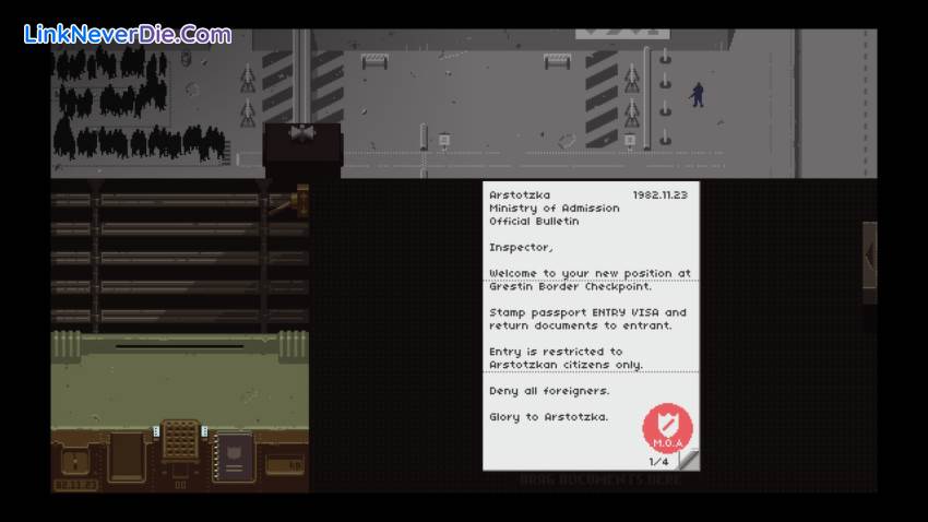 Hình ảnh trong game Papers, Please (screenshot) Hình ảnh trong game Papers, Please (screenshot)
