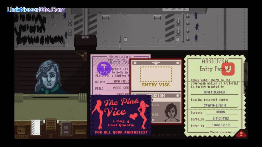 Hình ảnh trong game Papers, Please (screenshot) Hình ảnh trong game Papers, Please (screenshot)
