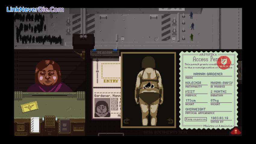 Hình ảnh trong game Papers, Please (screenshot) Hình ảnh trong game Papers, Please (screenshot)