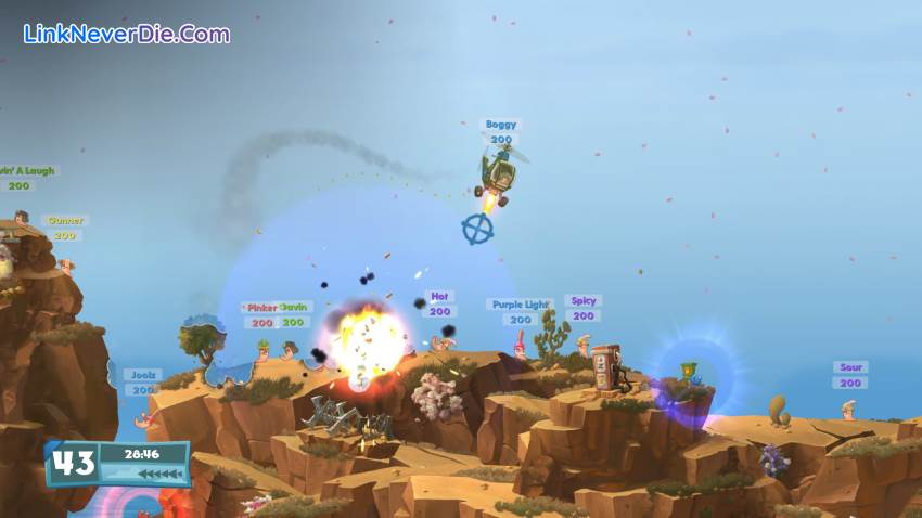 Hình ảnh trong game Worms W.M.D (screenshot) Hình ảnh trong game Worms W.M.D (screenshot)