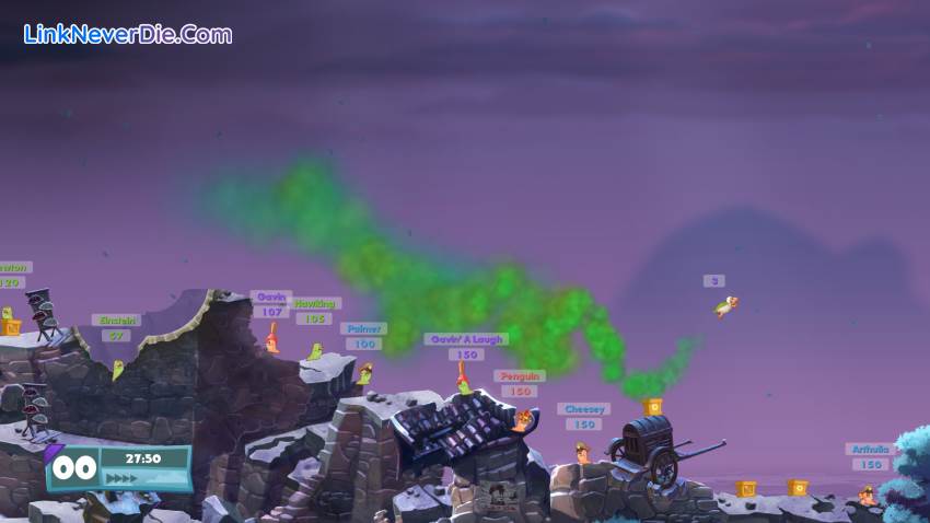 Hình ảnh trong game Worms W.M.D (screenshot) Hình ảnh trong game Worms W.M.D (screenshot)