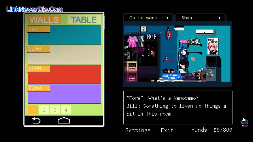 Hình ảnh trong game VA-11 Hall-A: Cyberpunk Bartender Action (screenshot) Hình ảnh trong game VA-11 Hall-A: Cyberpunk Bartender Action (screenshot)