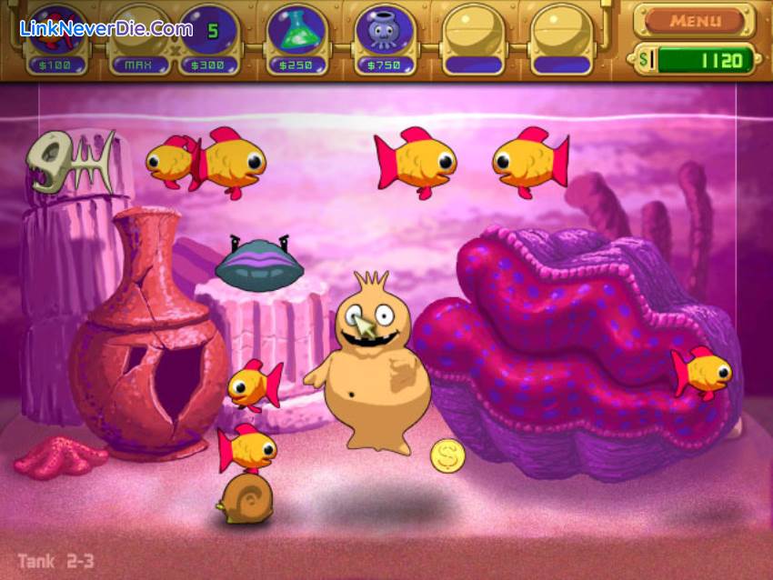 Hình ảnh trong game Insaniquarium (screenshot) Hình ảnh trong game Insaniquarium (screenshot)