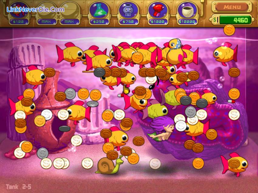 Hình ảnh trong game Insaniquarium (screenshot) Hình ảnh trong game Insaniquarium (screenshot)