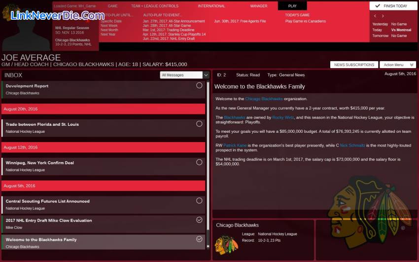 Hình ảnh trong game Franchise Hockey Manager 3 (screenshot) Hình ảnh trong game Franchise Hockey Manager 3 (screenshot)