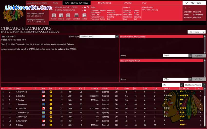 Hình ảnh trong game Franchise Hockey Manager 3 (screenshot) Hình ảnh trong game Franchise Hockey Manager 3 (screenshot)