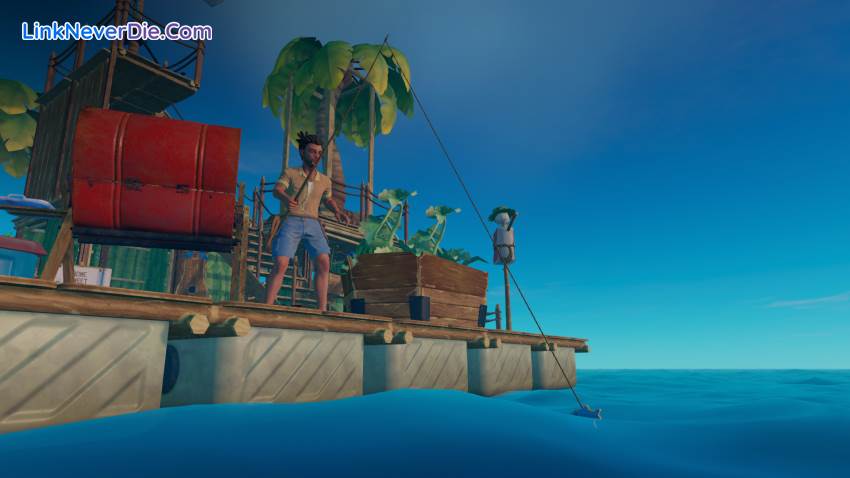 Hình ảnh trong game Raft (screenshot) Hình ảnh trong game Raft (screenshot)
