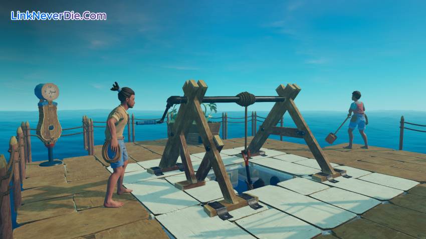 Hình ảnh trong game Raft (screenshot) Hình ảnh trong game Raft (screenshot)