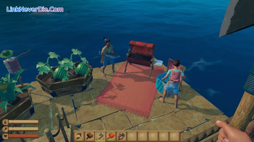 Hình ảnh trong game Raft (screenshot) Hình ảnh trong game Raft (screenshot)