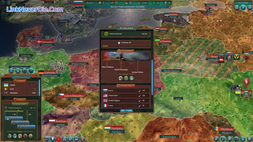 Hình ảnh trong game Realpolitiks (screenshot) Hình ảnh trong game Realpolitiks (screenshot)