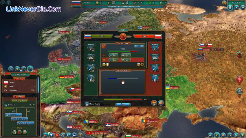 Hình ảnh trong game Realpolitiks (screenshot) Hình ảnh trong game Realpolitiks (screenshot)