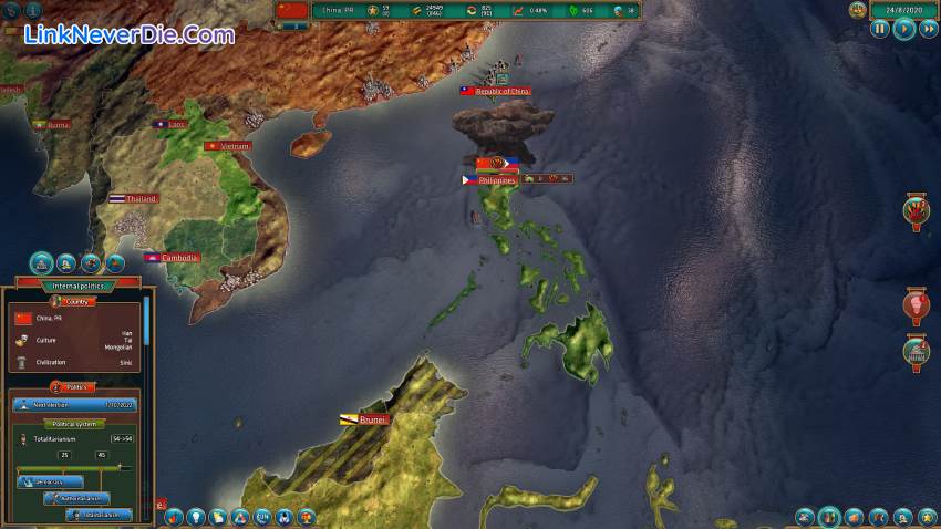 Hình ảnh trong game Realpolitiks (screenshot) Hình ảnh trong game Realpolitiks (screenshot)