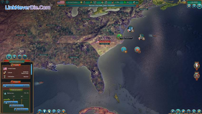 Hình ảnh trong game Realpolitiks (screenshot) Hình ảnh trong game Realpolitiks (screenshot)