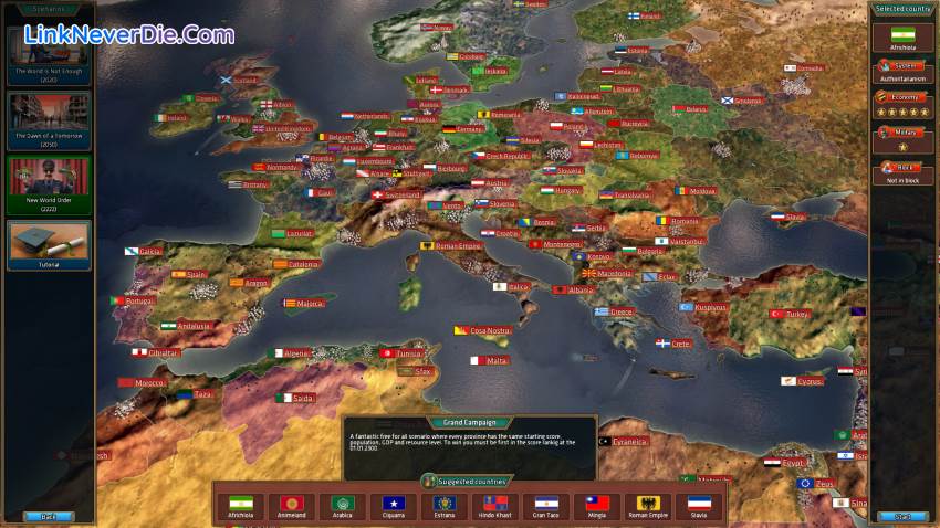 Hình ảnh trong game Realpolitiks (screenshot) Hình ảnh trong game Realpolitiks (screenshot)